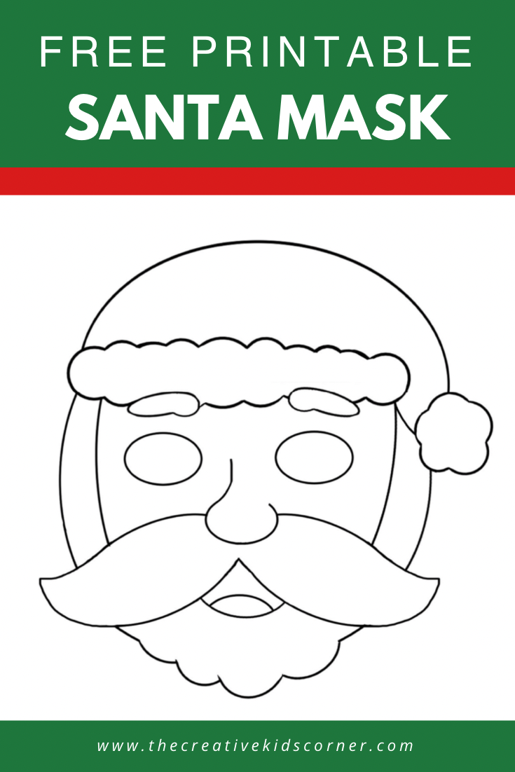 Free printable Santa mask